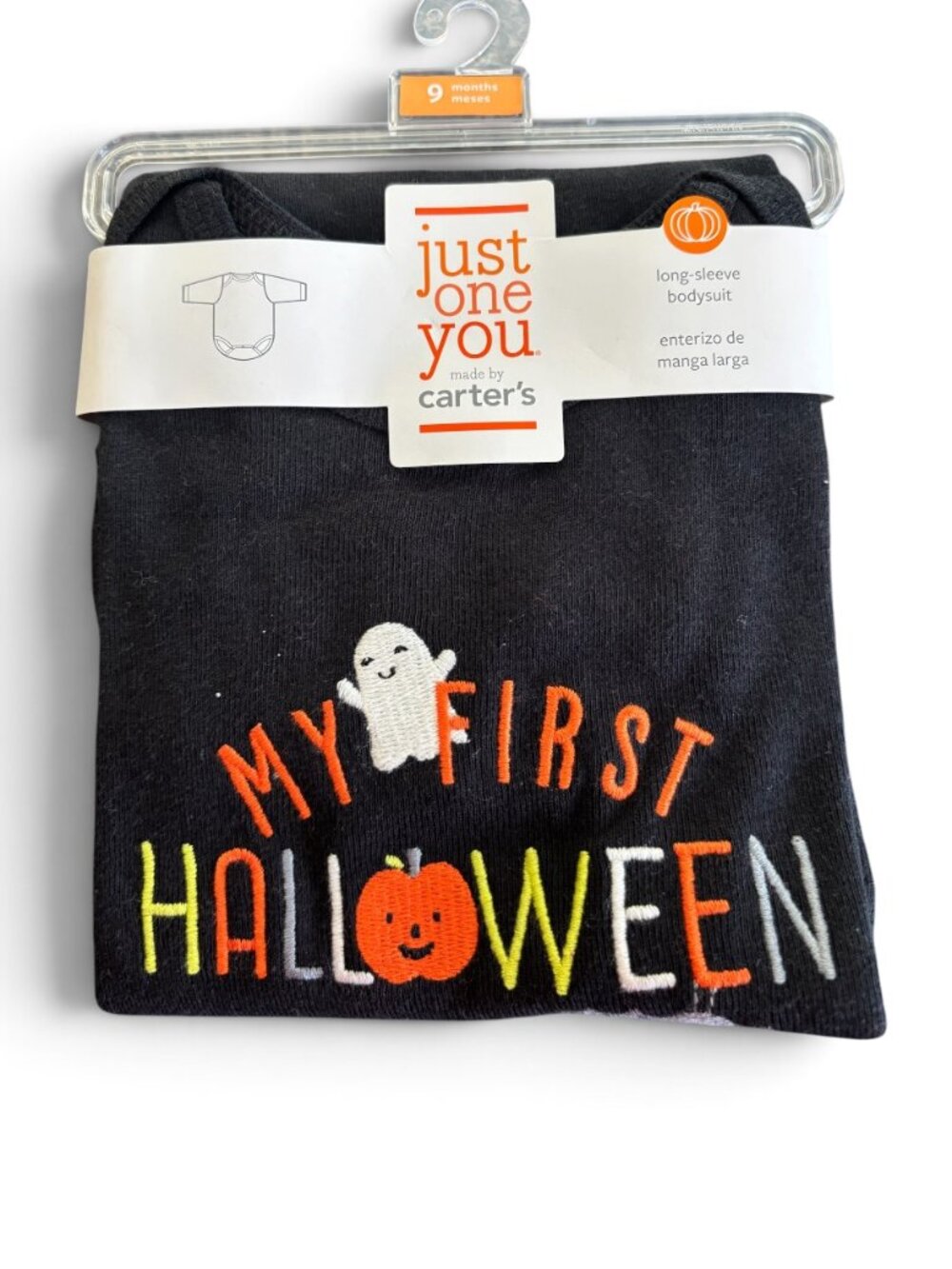 NWT Carter's Just One You Infant Unisex Black 1st Halloween Bodysuit